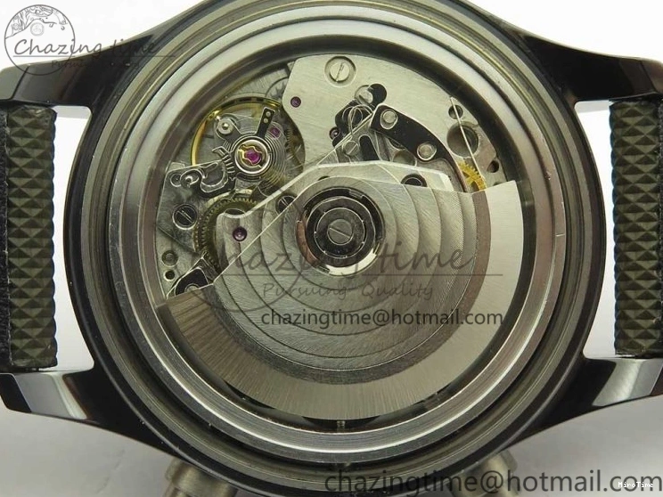 MIROTIME 0216 Classic PILOT IW389001 ZF 1:1 Best Edition Ceramic Case Green Dial on Green Nylon Strap A7750 (Function Same As Genuine) 7160